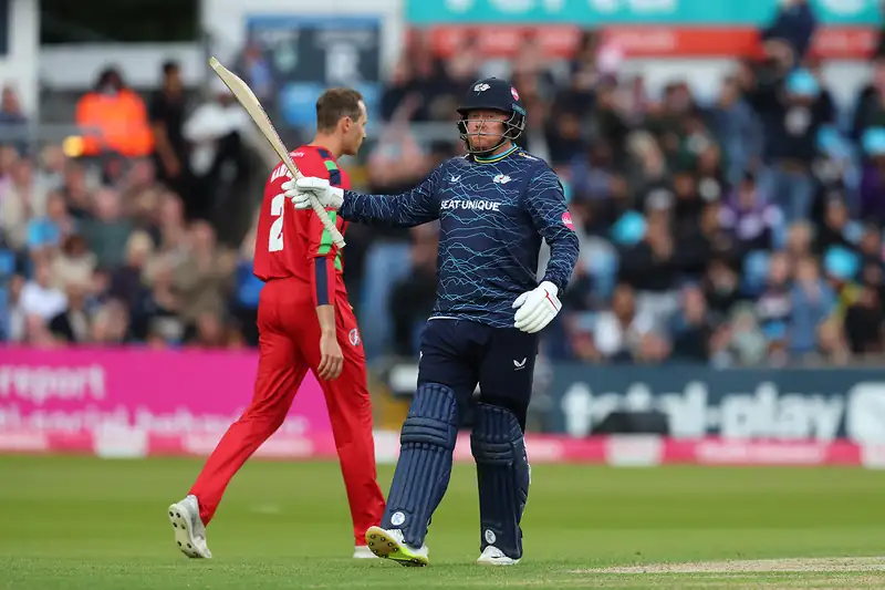 Jonny Bairstow leading Yorkshire in a cricket match