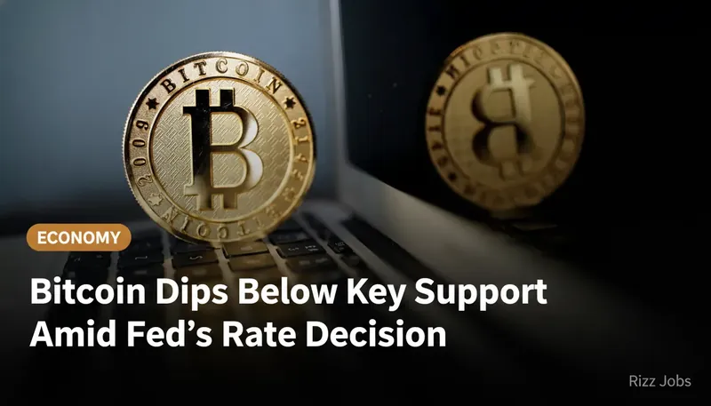 Bitcoin Dips Below Key Support Amid Fed's Rate Decision — Rizz Jobs
