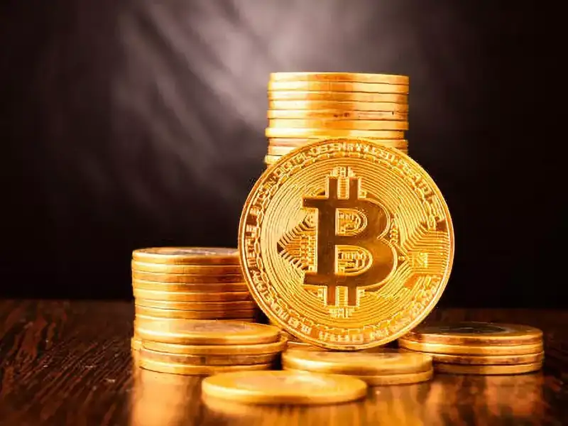 Bitcoin trading chart with market analysis indicators