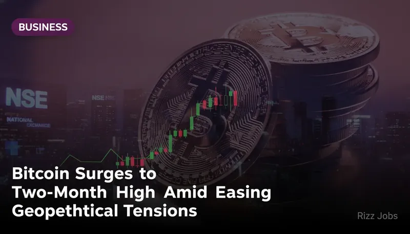 Bitcoin Surges to Two-Month High Amid Easing Geopolitical Tensions — Rizz Jobs