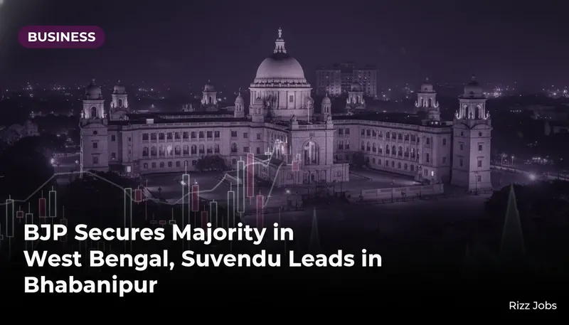 BJP Secures Majority in West Bengal, Suvendu Leads in Bhabanipur — Rizz Jobs