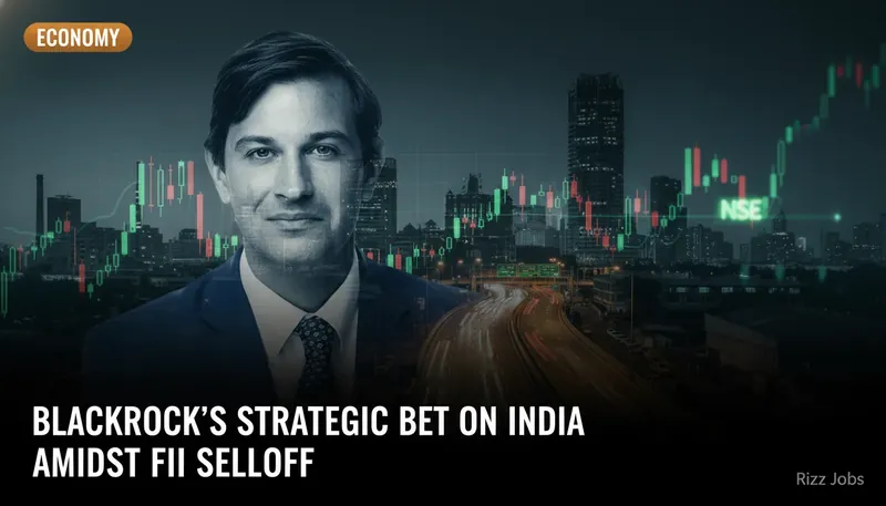BlackRock's Strategic Bet on India Amidst FII Selloff — Rizz Jobs