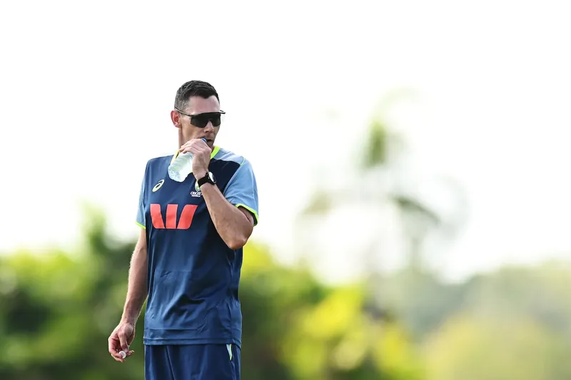 Scott Boland in action during a cricket match
