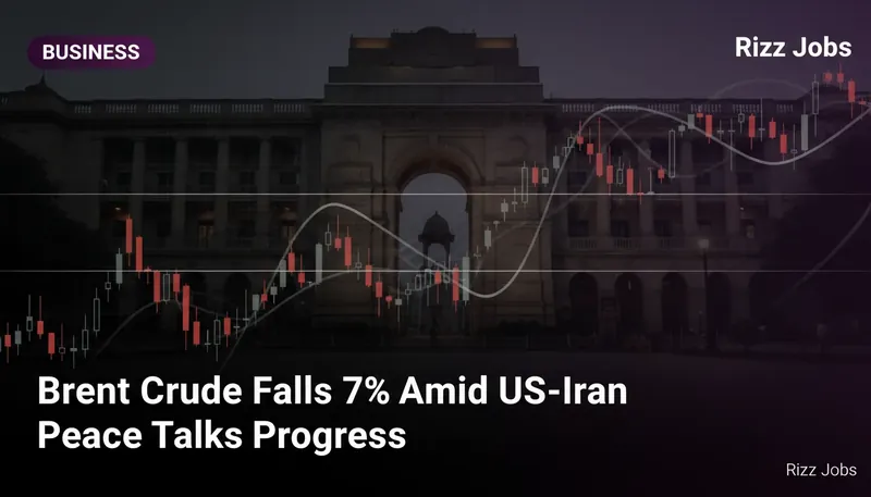 Brent Crude Falls 7% Amid US-Iran Peace Talks Progress — Rizz Jobs