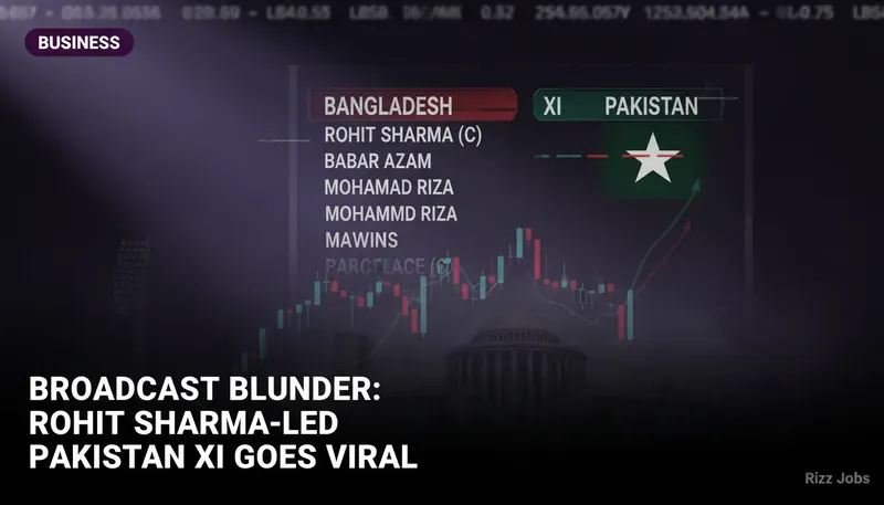 Broadcast Blunder: Rohit Sharma-Led Pakistan XI Goes Viral — Rizz Jobs