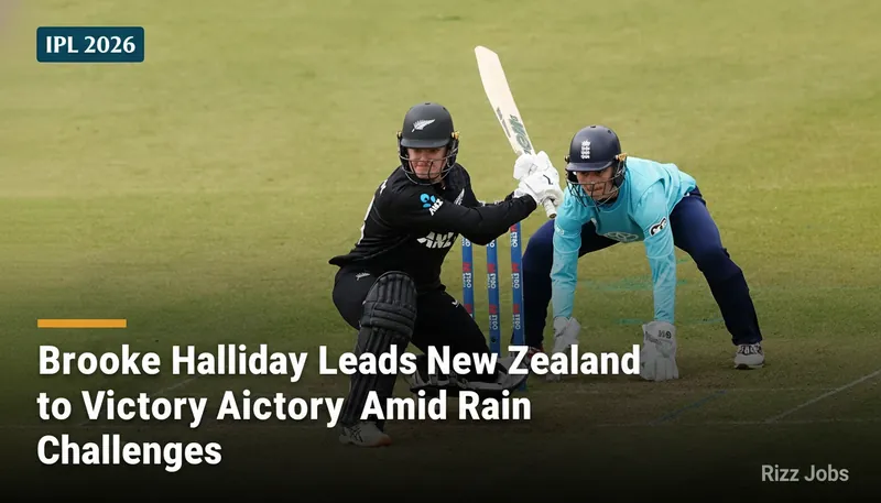 Brooke Halliday Leads New Zealand to Victory Amid Rain Challenges — Rizz Jobs