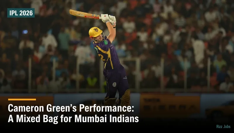 Cameron Green's Performance: A Mixed Bag for Mumbai Indians — Rizz Jobs