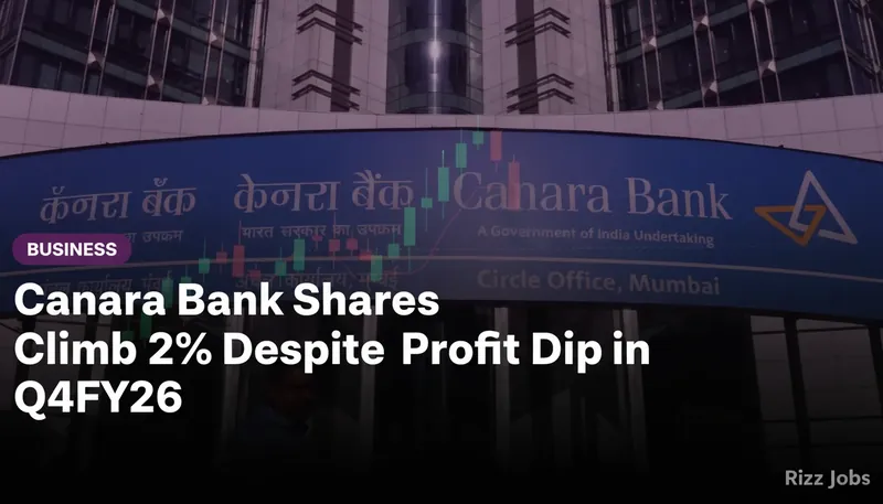 Canara Bank Shares Climb 2% Despite Profit Dip in Q4FY26 — Rizz Jobs