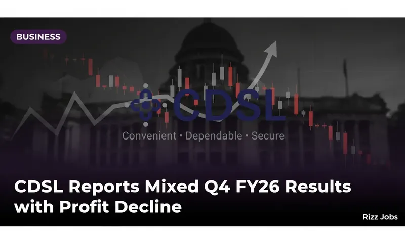 CDSL Reports Mixed Q4 FY26 Results with Profit Decline — Rizz Jobs