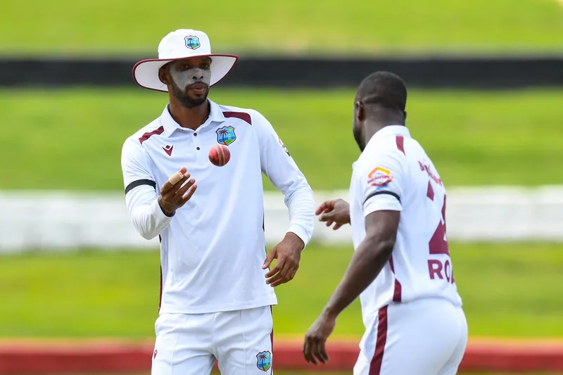 Roston Chase in action during a cricket match