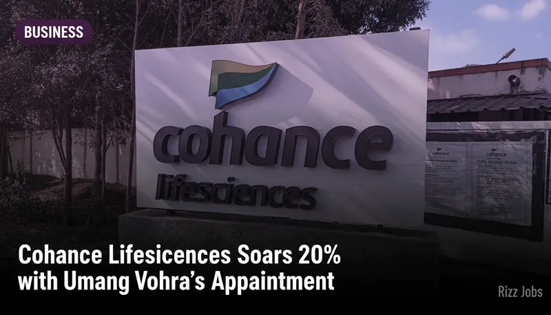 Cohance Lifesciences Soars 20% with Umang Vohra's Appointment — Rizz Jobs