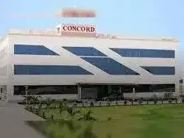 Concord Biotech logo with stock market graph