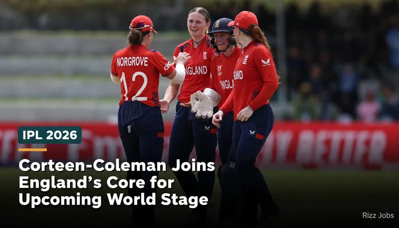 Corteen-Coleman Joins England's Core for Upcoming World Stage — Rizz Jobs