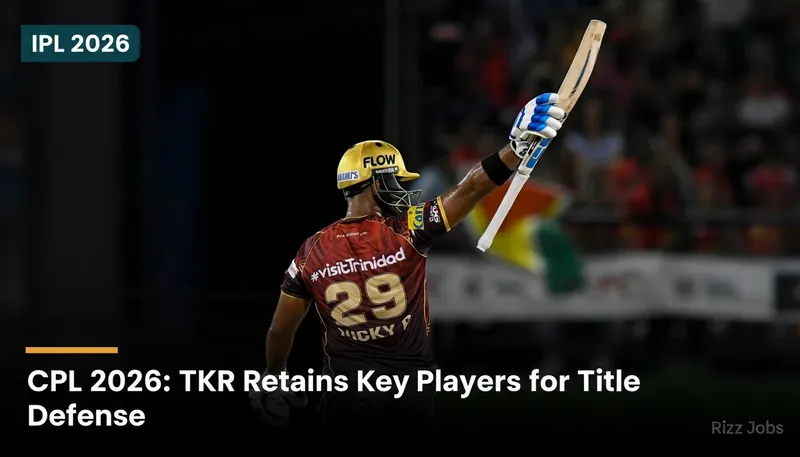 CPL 2026: TKR Retains Key Players for Title Defense — Rizz Jobs