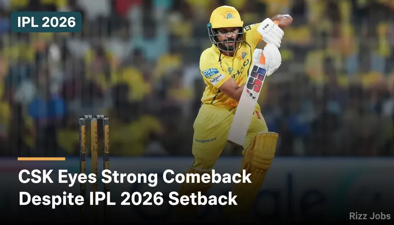 CSK Eyes Strong Comeback Despite IPL 2026 Setback — Rizz Jobs