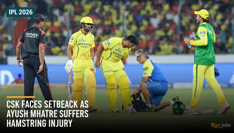 CSK Faces Setback as Ayush Mhatre Suffers Hamstring Injury — Rizz Jobs