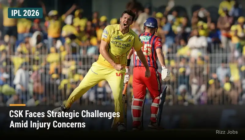 CSK Faces Strategic Challenges Amid Injury Concerns — Rizz Jobs