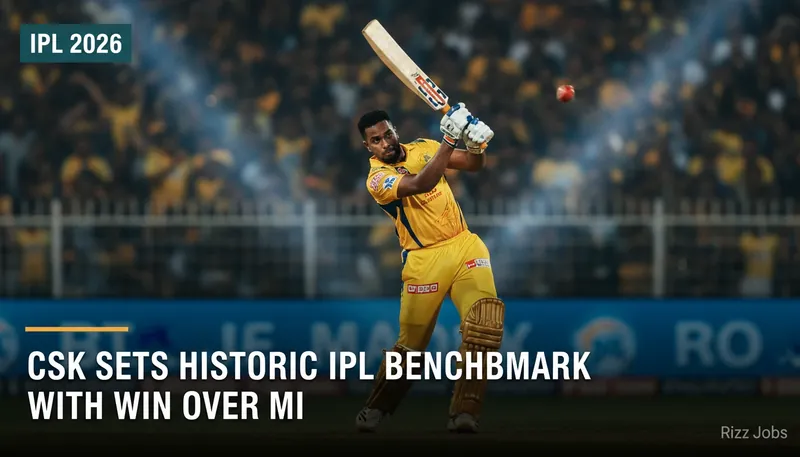 CSK Sets Historic IPL Benchmark with Win Over MI — Rizz Jobs