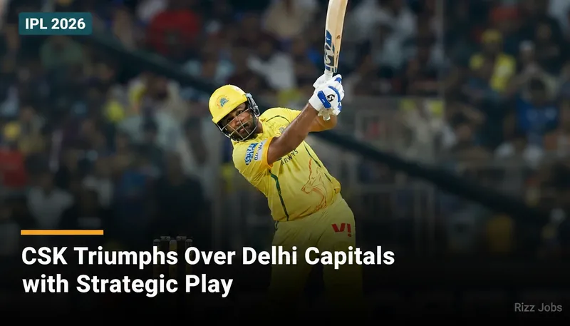 CSK Triumphs Over Delhi Capitals with Strategic Play — Rizz Jobs