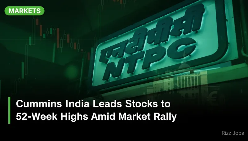 Cummins India Leads Stocks to 52-Week Highs Amid Market Rally — Rizz Jobs