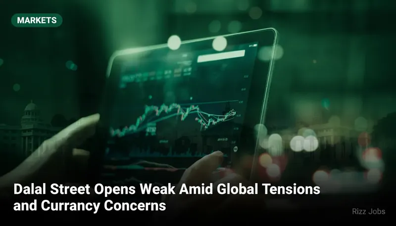 Dalal Street Opens Weak Amid Global Tensions and Currency Concerns — Rizz Jobs