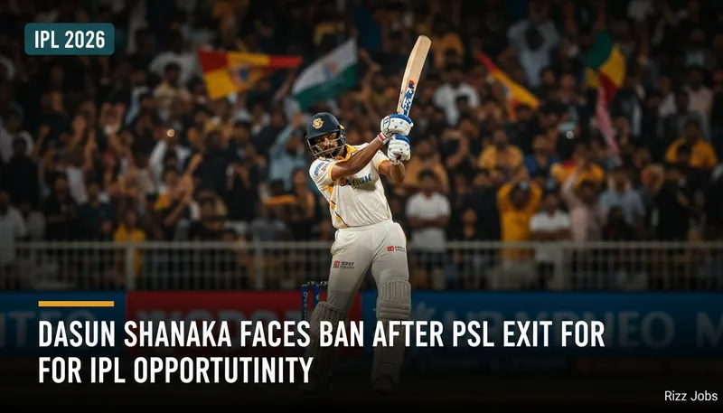 Dasun Shanaka Faces Ban After PSL Exit for IPL Opportunity — Rizz Jobs