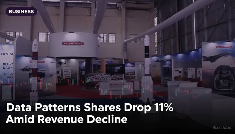 Data Patterns Shares Drop 11% Amid Revenue Decline — Rizz Jobs