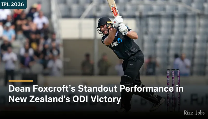 Dean Foxcroft's Standout Performance in New Zealand's ODI Victory — Rizz Jobs
