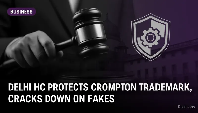 Delhi HC Protects Crompton Trademark, Cracks Down on Fakes — Rizz Jobs