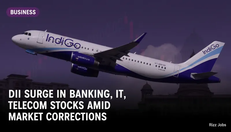 DII Surge in Banking, IT, Telecom Stocks Amid Market Corrections — Rizz Jobs