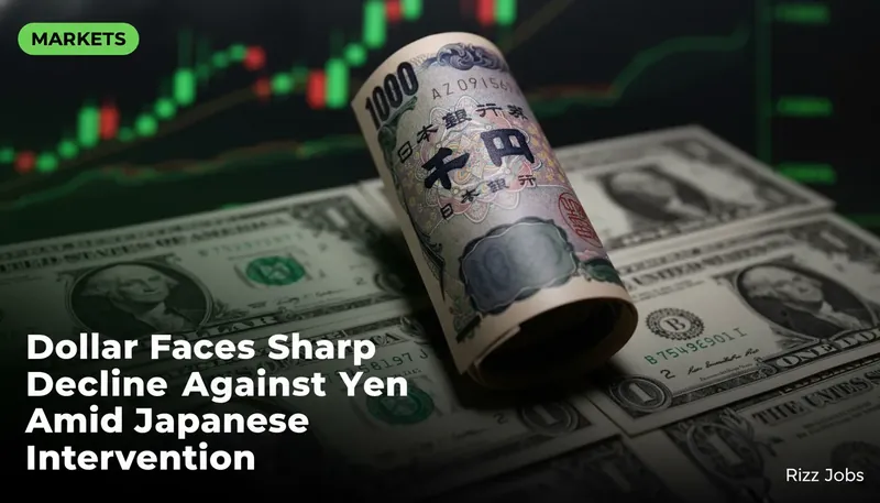 Dollar Faces Sharp Decline Against Yen Amid Japanese Intervention — Rizz Jobs