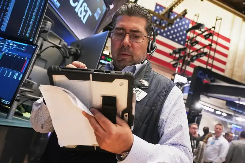 Stock market graph showing Dow Jones reaching record high