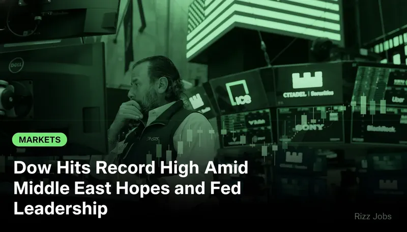 Dow Hits Record High Amid Middle East Hopes and Fed Leadership — Rizz Jobs