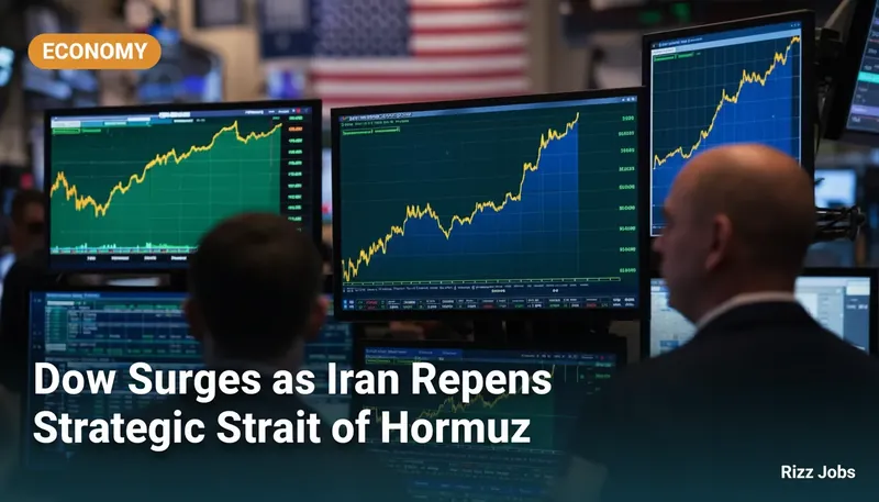 Dow Surges as Iran Reopens Strategic Strait of Hormuz — Rizz Jobs