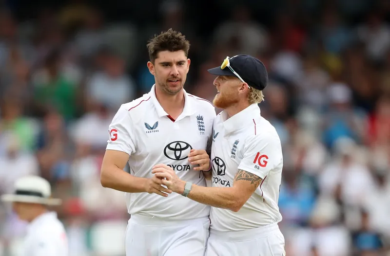 England cricket team in action against New Zealand at The Oval