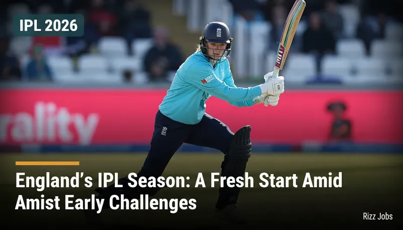 England's IPL Season: A Fresh Start Amidst Early Challenges — Rizz Jobs