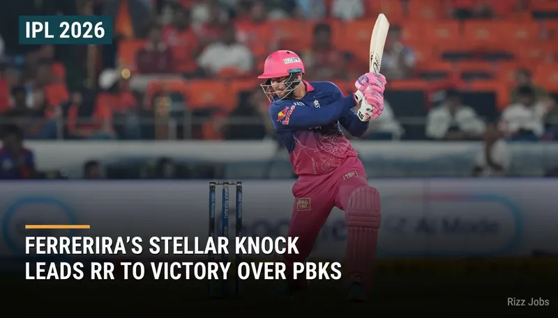 Ferreira's Stellar Knock Leads RR to Victory Over PBKS — Rizz Jobs