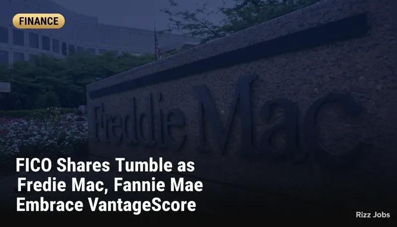 FICO Shares Tumble as Freddie Mac, Fannie Mae Embrace VantageScore — Rizz Jobs