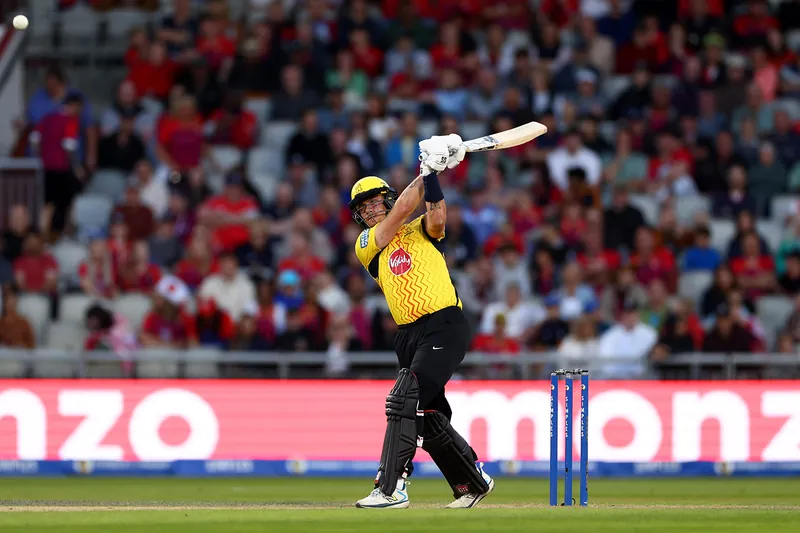 Finn Allen batting for Trent Rockets during an IPL match