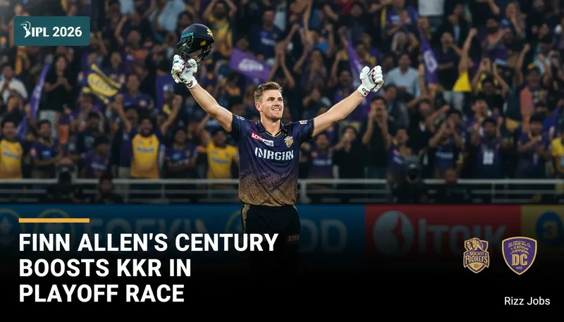 Finn Allen's Century Boosts KKR in IPL Playoff Race — Rizz Jobs