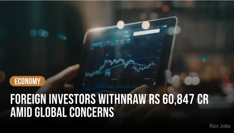 Foreign Investors Withdraw Rs 60,847 Cr Amid Global Concerns — Rizz Jobs