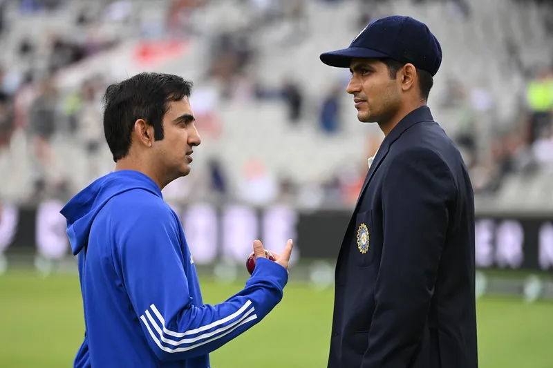 Gautam Gambhir supporting B Sai Sudharsan for Test No. 3