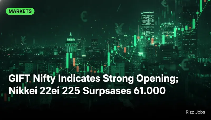 GIFT Nifty Indicates Strong Opening; Nikkei 225 Surpasses 61,000 — Rizz Jobs