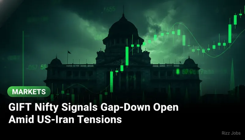GIFT Nifty Signals Gap-Down Open Amid US-Iran Tensions — Rizz Jobs