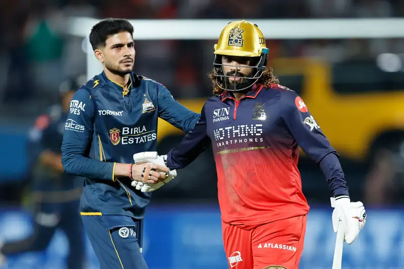 Gujarat Titans fielding during an IPL match