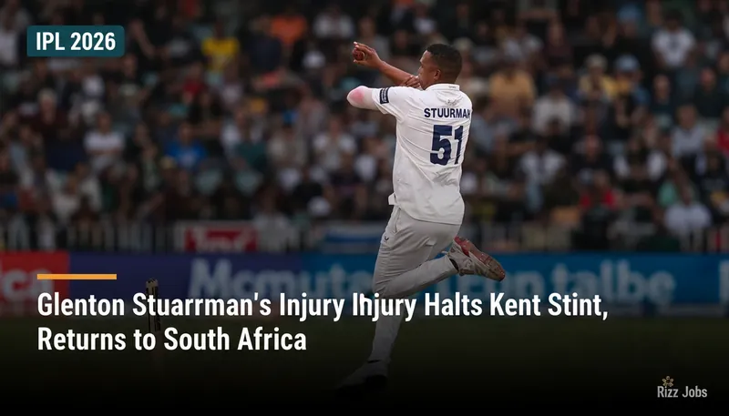 Glenton Stuurman's Injury Halts Kent Stint, Returns to South Africa — Rizz Jobs