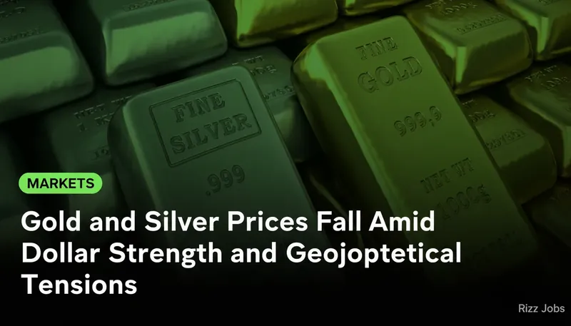 Gold and Silver Prices Fall Amid Dollar Strength and Geopolitical Tensions — Rizz Jobs