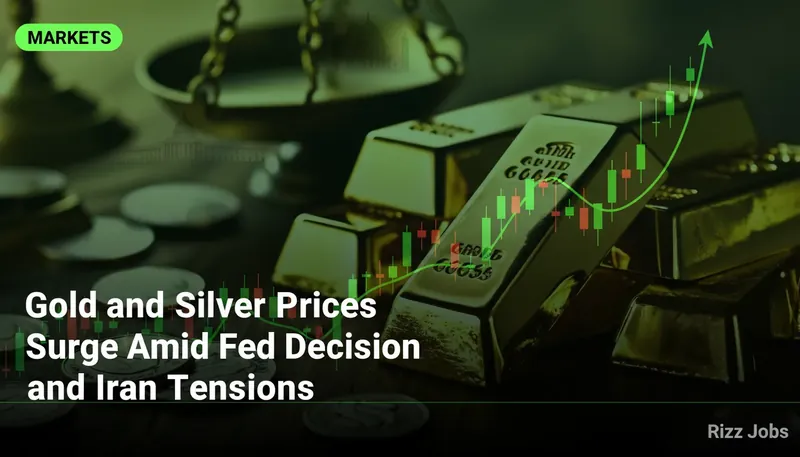 Gold and Silver Prices Surge Amid Fed Decision and Iran Tensions — Rizz Jobs
