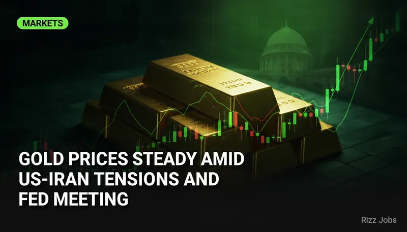 Gold Prices Steady Amid US-Iran Tensions and Fed Meeting — Rizz Jobs