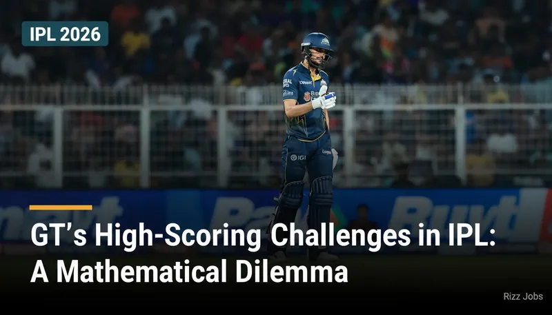 GT's High-Scoring Challenges in IPL: A Mathematical Dilemma — Rizz Jobs